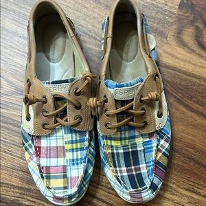Sperry Multicolor Plaid Boat Shoes